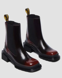 Chelsea boots en cuir Maybole à bout carré in Noir
