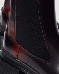 Chelsea boots en cuir Maybole à bout carré in Noir
