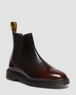 Chelsea boots Graeme en cuir Arcadia in Rouge Cherry Red