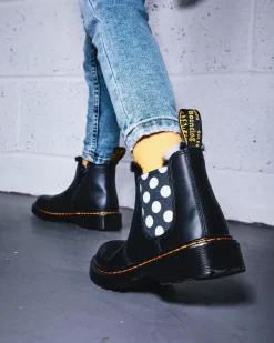 Chelsea Boots 2976 Leonore en Cuir Doublées de Fourrure Synthétique Junior in Noir