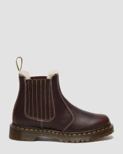 Chelsea boots 2976 Leonore II en cuir Grizzly et fourrure synthétique in Marron Foncé