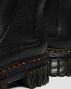 Chelsea boots plateformes Audrick en cuir Nappa Lux in Noir