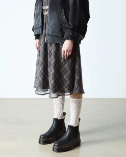 Chelsea boots plateformes Quad 2976 fourrées in Noir