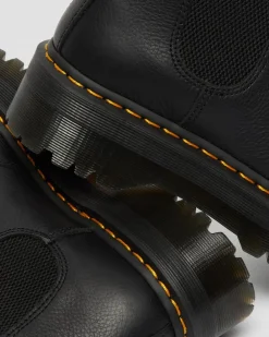 Chelsea boots plateformes Quad 2976 fourrées in Noir