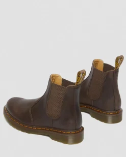 Chelsea boots 2976 Yellow Stitch en cuir Crazy Horse in Marron Foncé