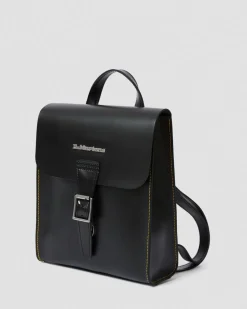Mini sac à dos en cuirs Kiev et Smooth in Noir