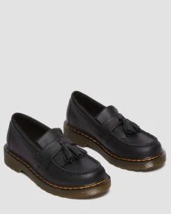 Mocassins Adrian en cuir Junior in Noir