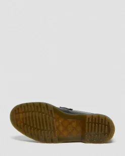 Mocassins Adrian Snaffle en cuir Smooth à pampilles in Noir