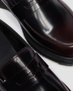 Mocassins Temara en cuir Arcadia in Rouge Cherry Red