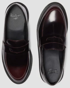 Mocassins Temara en cuir Arcadia in Rouge Cherry Red