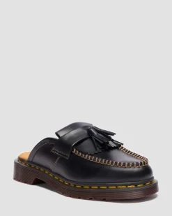 Mules Adrian en cuir in Noir