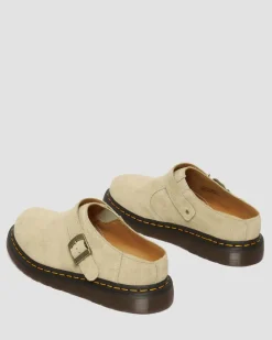 Mules Isham en daim Desert Oasis in Parchment Beige