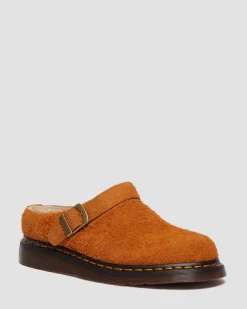 Mules Isham en daim et fourrure synthétique in Pecan Brown