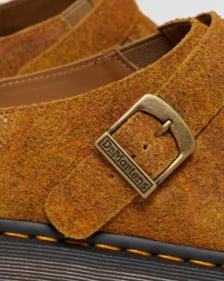 Mules Isham en daim Marbled à brides in Brown