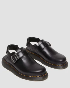 Mules Jorge II en cuir Brando à brides in Noir