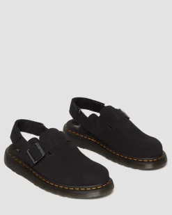 Mules Jorge II en daim in Noir