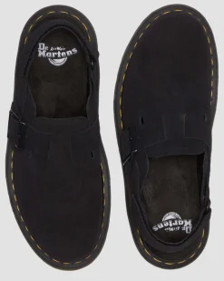 Mules Jorge II en daim in Noir
