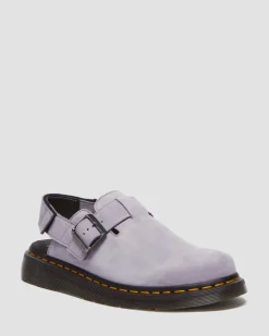 Mules Jorge II en daim in Violet