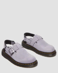 Mules Jorge II en daim in Violet