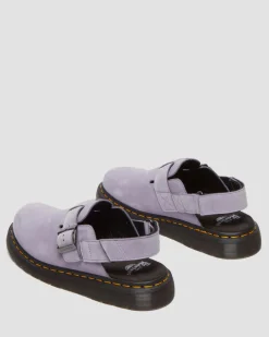 Mules Jorge II en daim in Violet