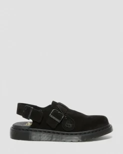 Mules Jorge Made in England en daim in Noir