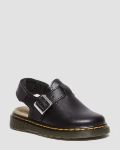 Mules Jorgie en cuir pour tout-petit in Noir