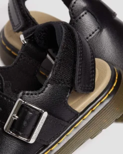 Mules Jorgie en cuir pour tout-petit in Noir