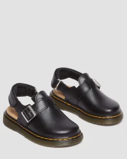 Mules Jorgie en cuir pour tout-petit in Noir