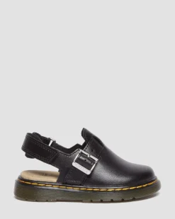 Mules Jorgie en cuir pour tout-petit in Noir