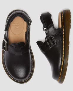 Mules Jorgie en cuir pour tout-petit in Noir