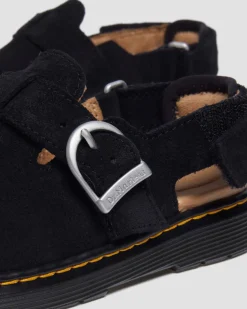 Mules Jorgie en daim Junior in Noir