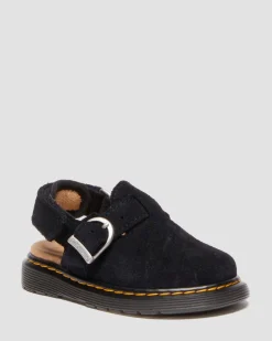 Mules Jorgie en daim pour tout-petit in Noir