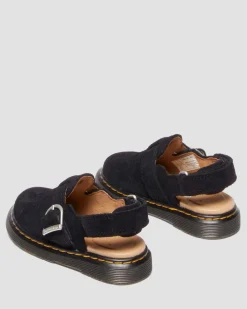 Mules Jorgie en daim pour tout-petit in Noir