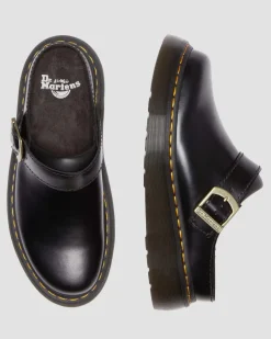 Mules plateformes Laketen en cuir in Noir