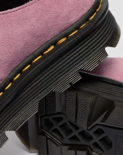 Mules plateformes Zebzag Anywair en daim in Rose Poudré
