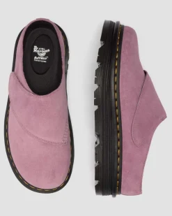 Mules plateformes Zebzag Anywair en daim in Rose Poudré
