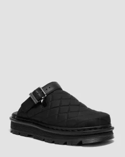 Mules plateformes Zebzag en Quilted Canvas in Noir