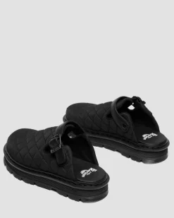 Mules plateformes Zebzag en Quilted Canvas in Noir