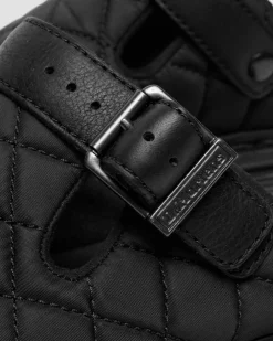 Mules plateformes Zebzag en Quilted Canvas in Noir