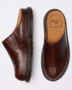 MULES SAN EN CUIR in Marron