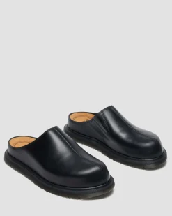 MULES SAN EN CUIR in Noir