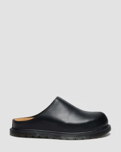 MULES SAN EN CUIR in Noir