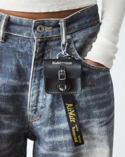 Pochette avec anneau in Noir