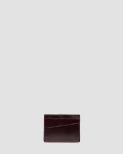 Porte-cartes en Oxford Rub Off rouge Cherry Red in Rouge Cherry Red