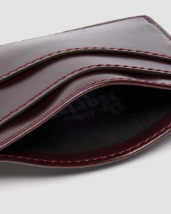 Porte-cartes en Oxford Rub Off rouge Cherry Red in Rouge Cherry Red