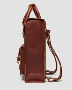 Sac à dos en cuir Ambassador in Noix De Cajou