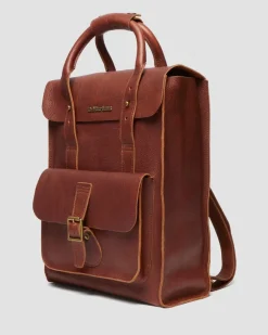 Sac à dos en cuir Ambassador in Noix De Cajou