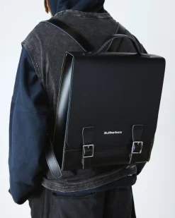 Sac à dos en cuir Kiev à compartiments in Noir
