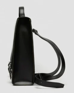 Sac à dos en cuir Kiev à compartiments in Noir