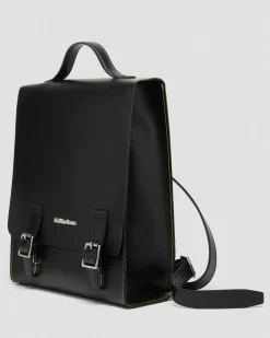 Sac à dos en cuir Kiev à compartiments in Noir